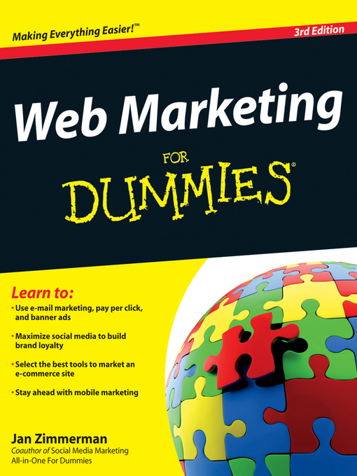 Title details for Web Marketing for Dummies by Jan Zimmerman - Available